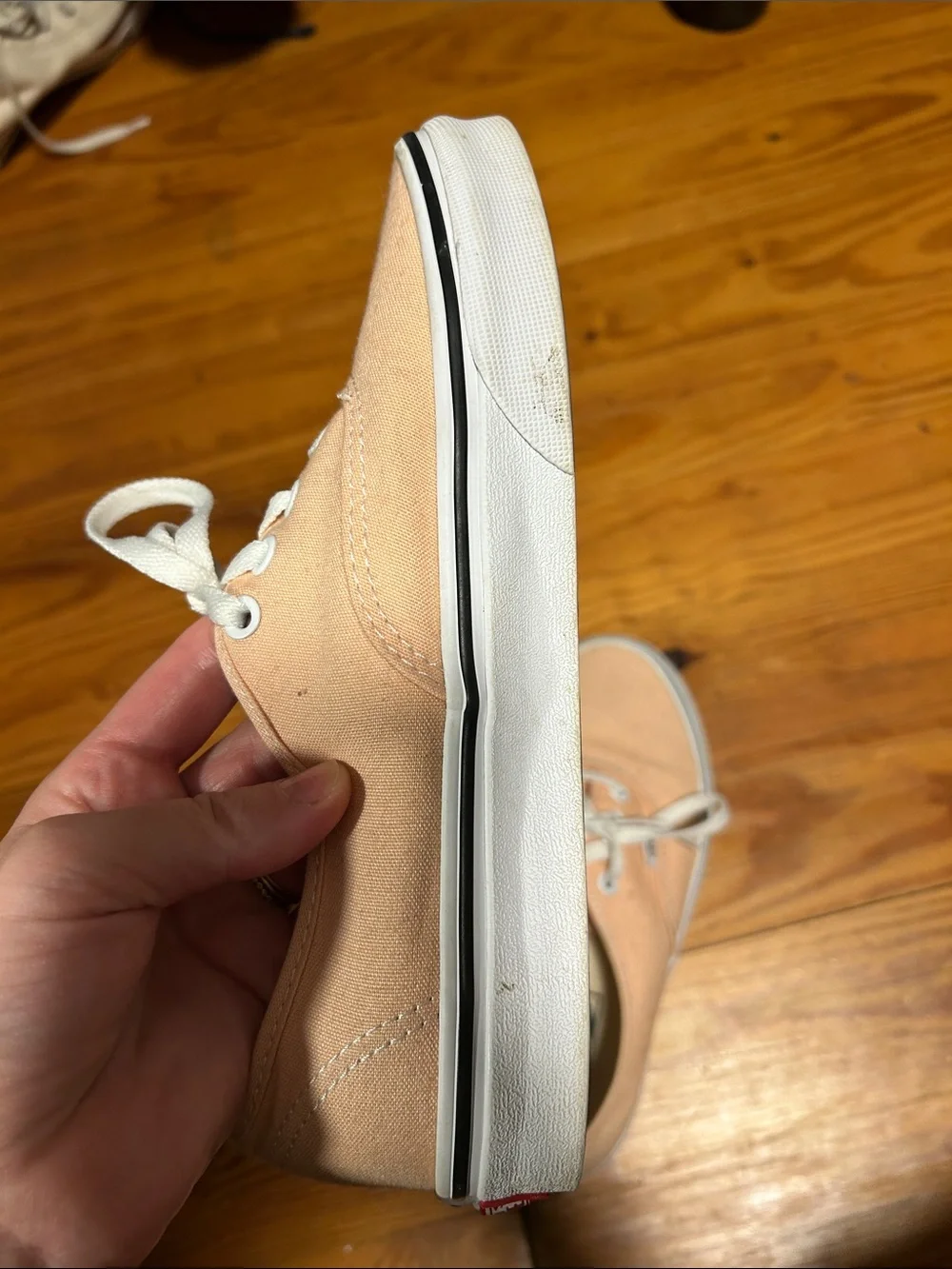 Vans Peach Canvas Low-Top Sneakers